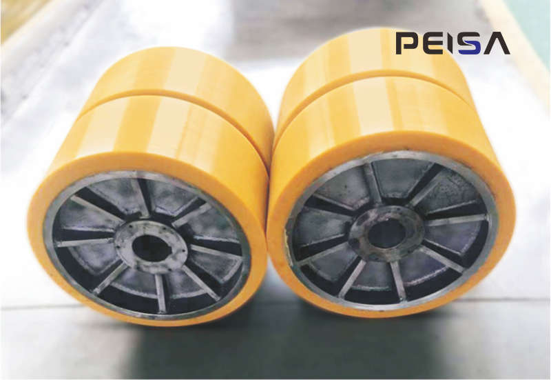 Rubber Wheel of Trackless Transfer Cart