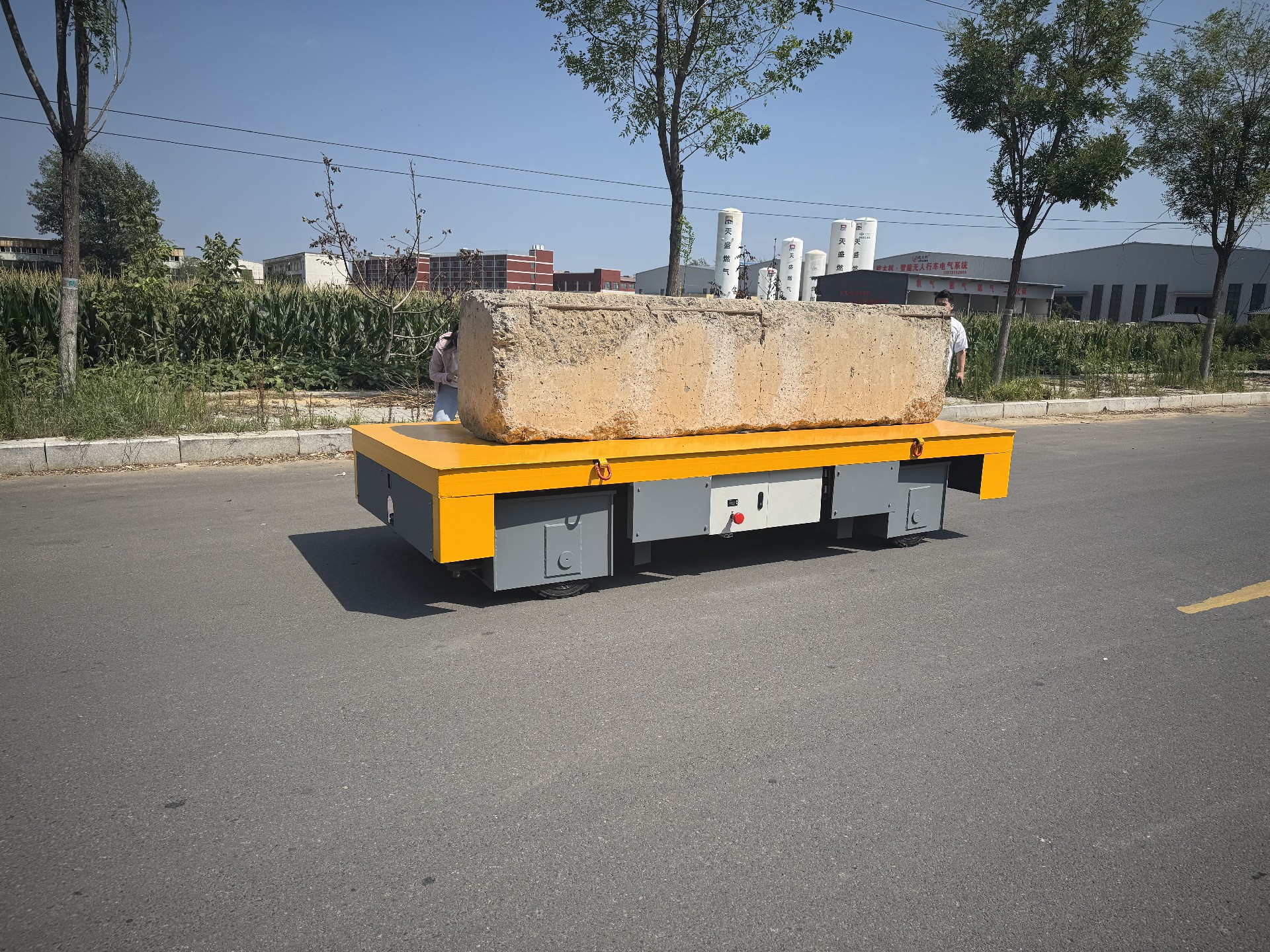 4 wheels steering transfer cart