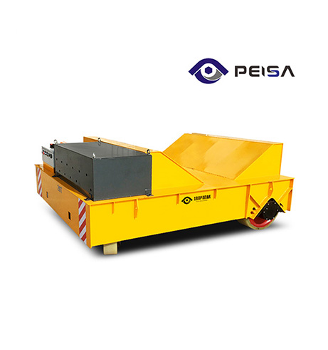 Solid Rubber Wheel Trackless Cart For Steel Coils