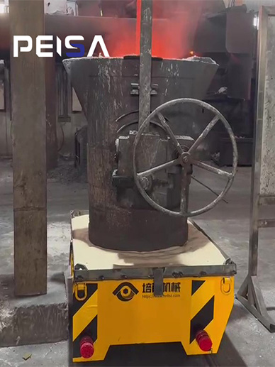 Steel Ladle Cart For 2 Ton