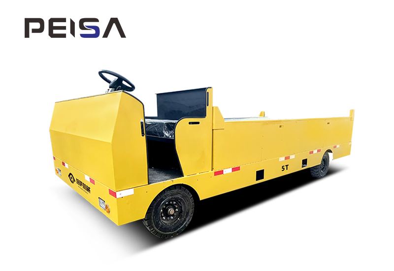 Carro de transferencia sin rieles de conducción manual
