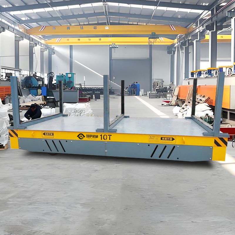 Transfer Trolley material handling equipment is suitable for material handling and transfer work in various places such as factories, warehouses, and logistics centers. It can be used to transport heavy goods, light goods, large goods, etc., and plays an important role in busy working environments.