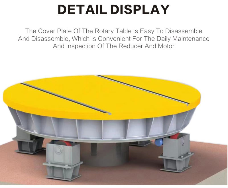 details of rail turntable