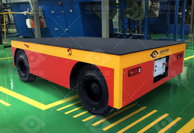 Self Propelled Trolley with Patterned Tires