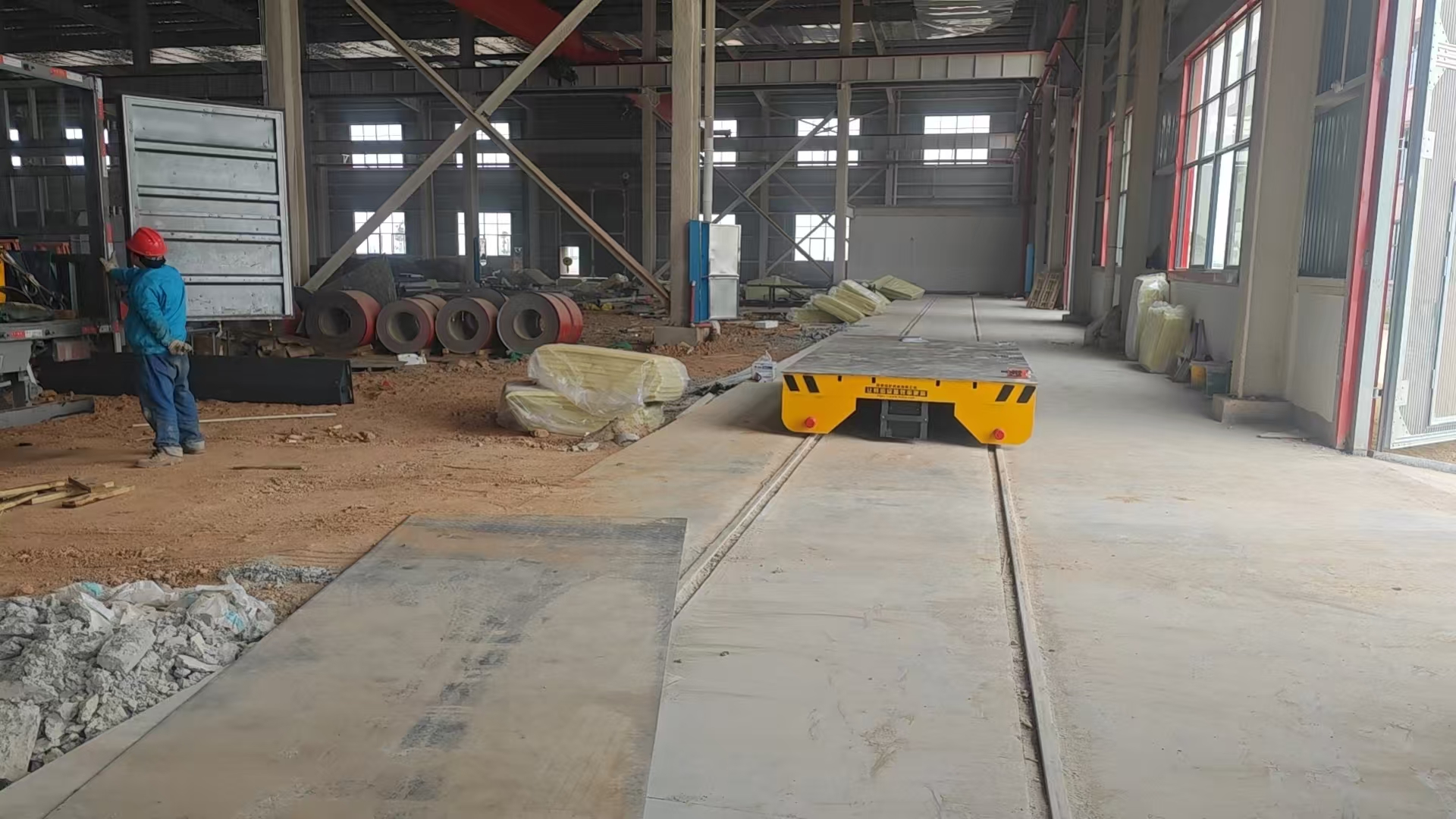 20 ton rail transfer cart for handling materials