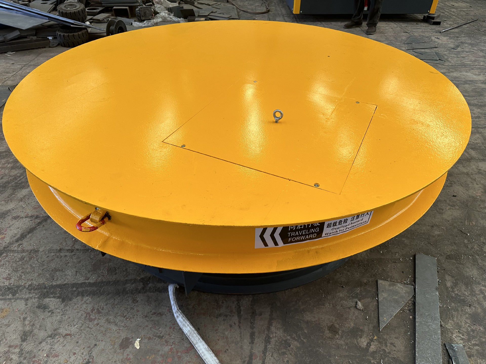 Plataforma giratoria eléctrica para materiales de 1-200 toneladas de carro de transferencia ferroviaria