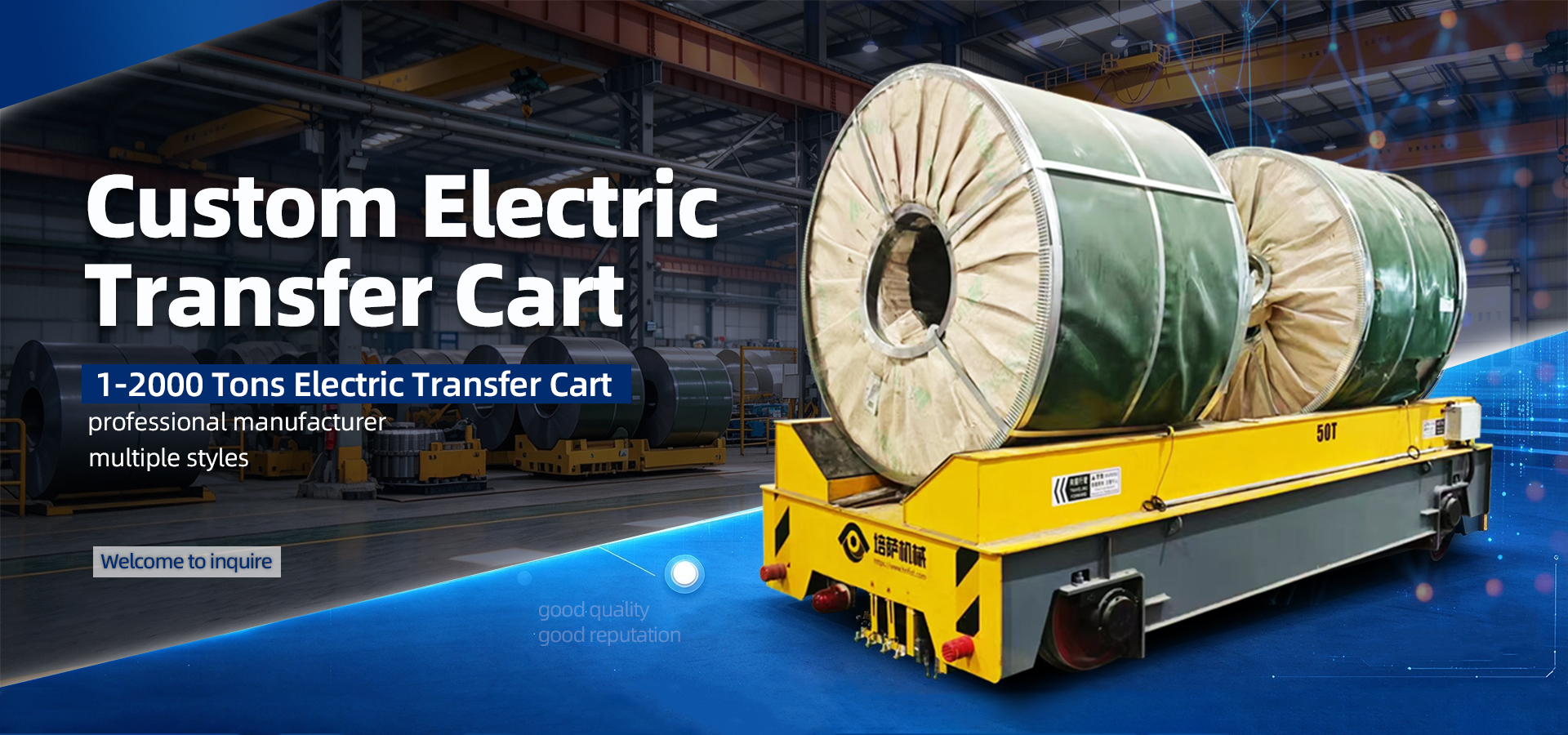 Custom Electric Transfer Cart for 1-2000T